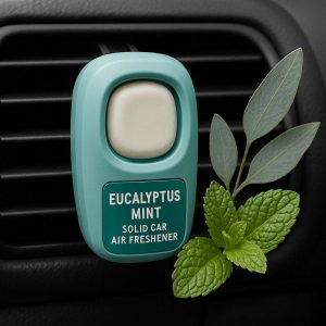 Eucalyptus Mint Solid Car Air Freshener Compact for Small Spaces in Cars