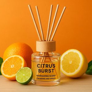 Citrus Burst Reed Diffuser Energizing Scent for Home and Office