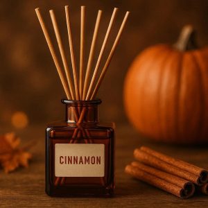 Warm Cinnamon Spice Reed Diffuser for Cozy Autumn Home Fragrance